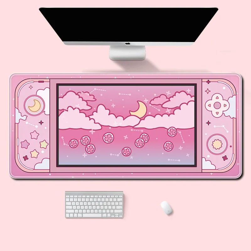 Office Desk Tech Accessories - القمر والنجوم كبيرة مكتب حصيرة Kawaii