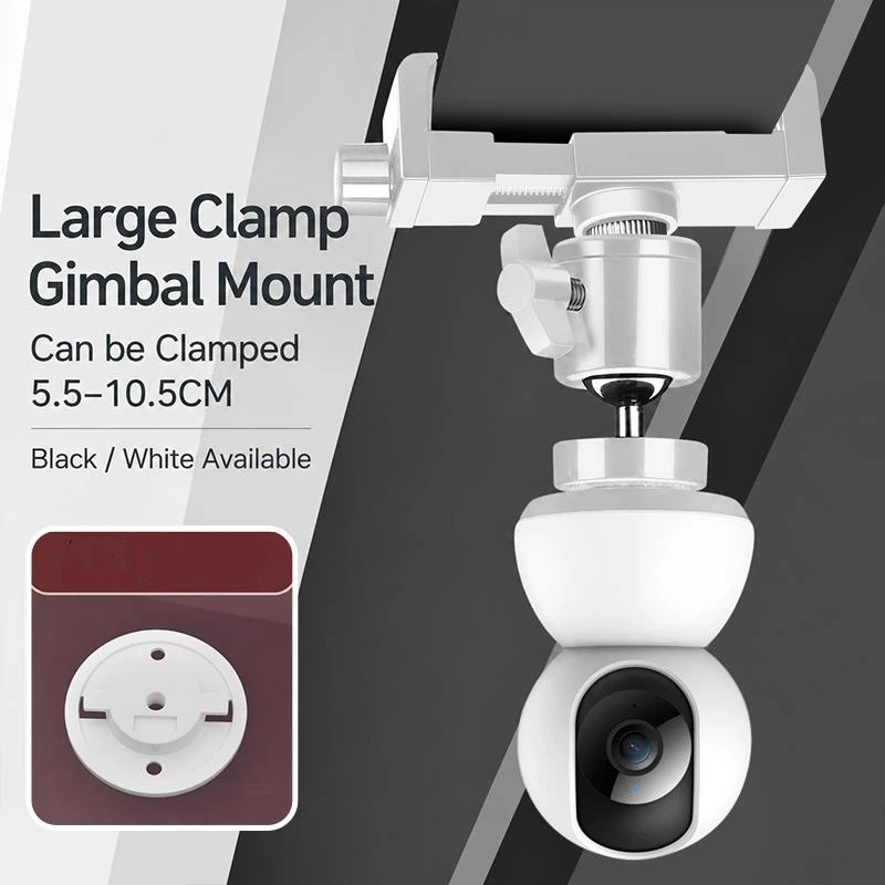 Webcam Stand Clip - حامل كاميرا ويب قابل للدوران 360