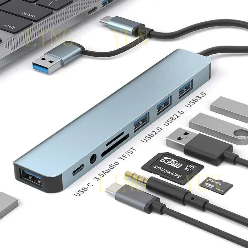 Multi Port Usb Hub - موزع USB نوع C متعدد المنافذ