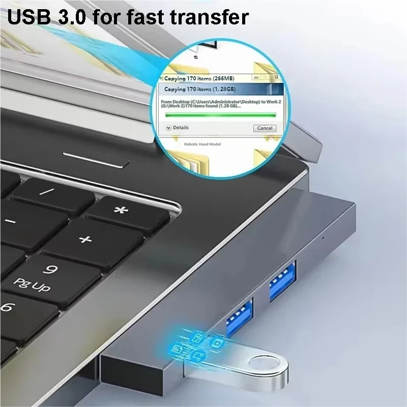 موزع USB 3.0 بـ 4 منافذ متعدد  - مراجعة Multi Port Usb Hub وسعره