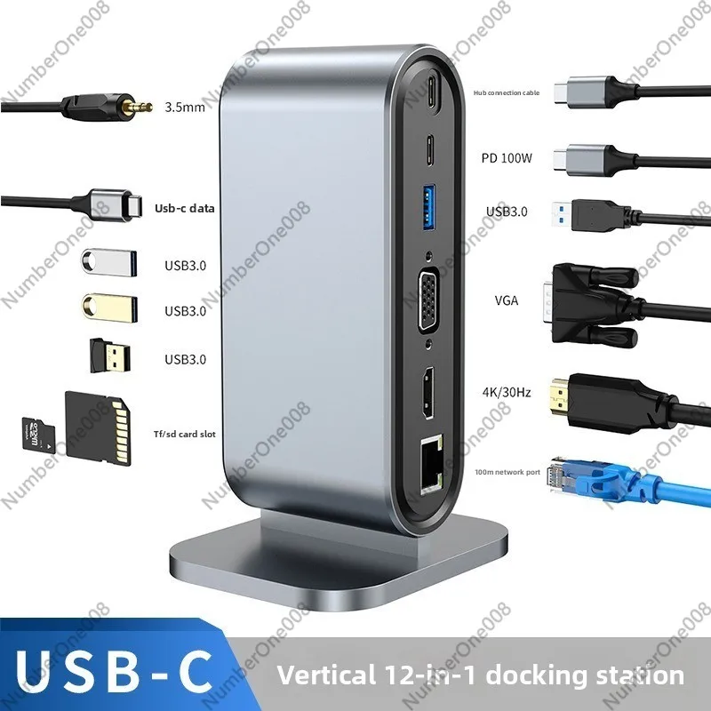 محطة إرساء USB عمودية بـ 12 من - مراجعة Multi Port Usb Hub وسعره