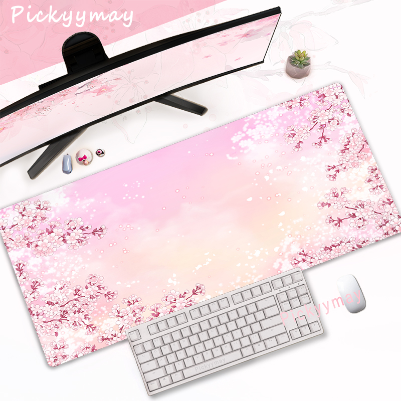 أزهار الكرز الوردي لوحة الماوس - مراجعة Office Desk Tech Accessories وسعره