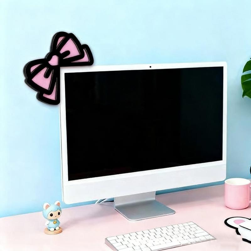 جديد 1/2 قطعة زينة شاشة كمبيوت - مراجعة Office Desk Tech Accessories وسعره