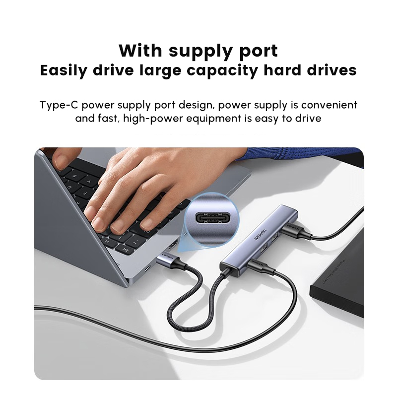 موزع USB UGREEN مع 4 منافذ USB - مراجعة Multi Port Usb Hub وسعره