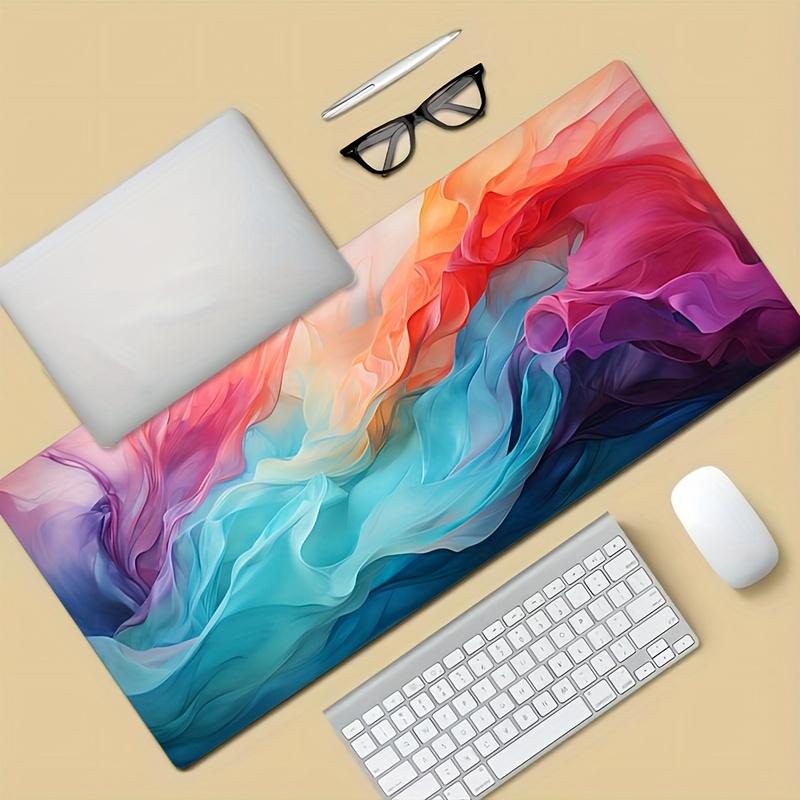 سجادة ماوس كبيرة بتصميم تجريدي - مراجعة Office Desk Tech Accessories وسعره