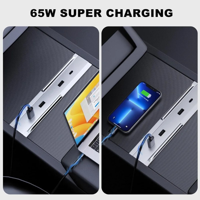 محول كونسول وسطي للسيارة متعدد - مراجعة Multi Port Usb Hub وسعره