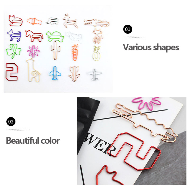 30 قطعة من مشابك الورق Kawaii  - مراجعة Office Desk Tech Accessories وسعره