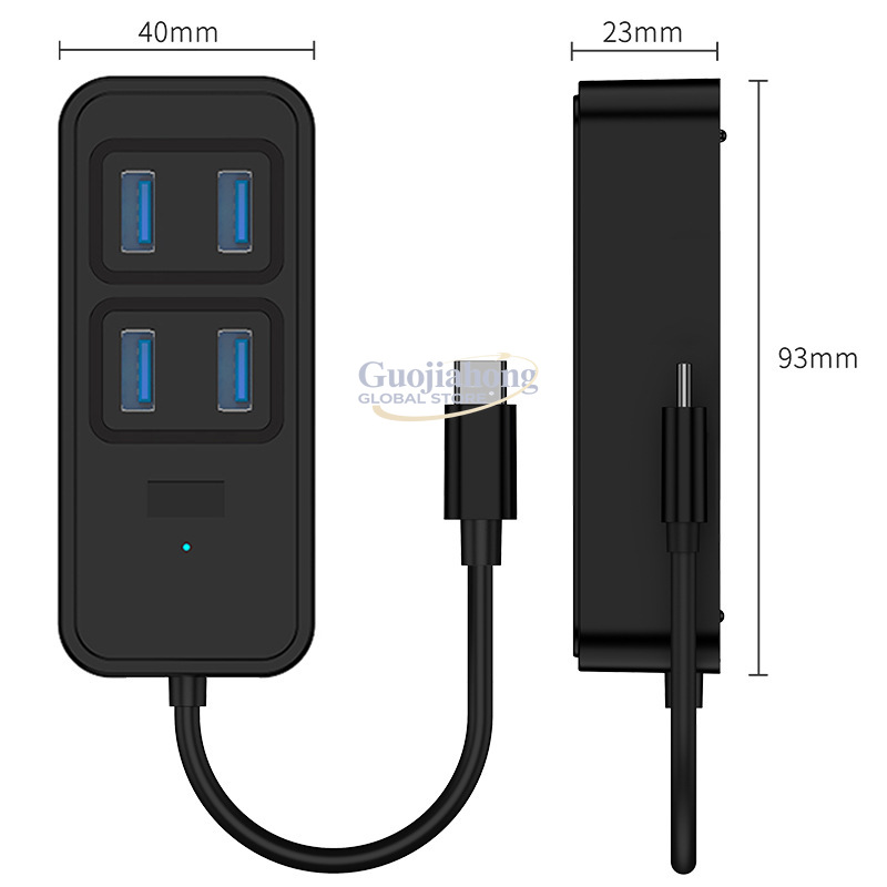 موزع USB3.0 عابر للحدود، محول  - مراجعة Multi Port Usb Hub وسعره