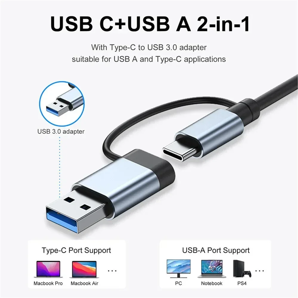محول USB C متعدد المنافذ 8 في  - مراجعة Multi Port Usb Hub وسعره