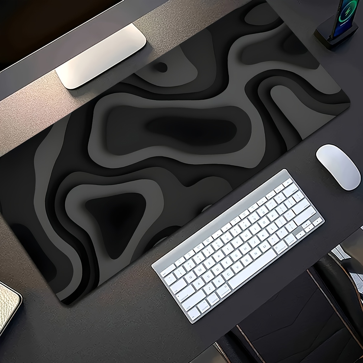 لوحة ماوس كبيرة بتصميم دوامي أ - مراجعة Office Desk Tech Accessories وسعره